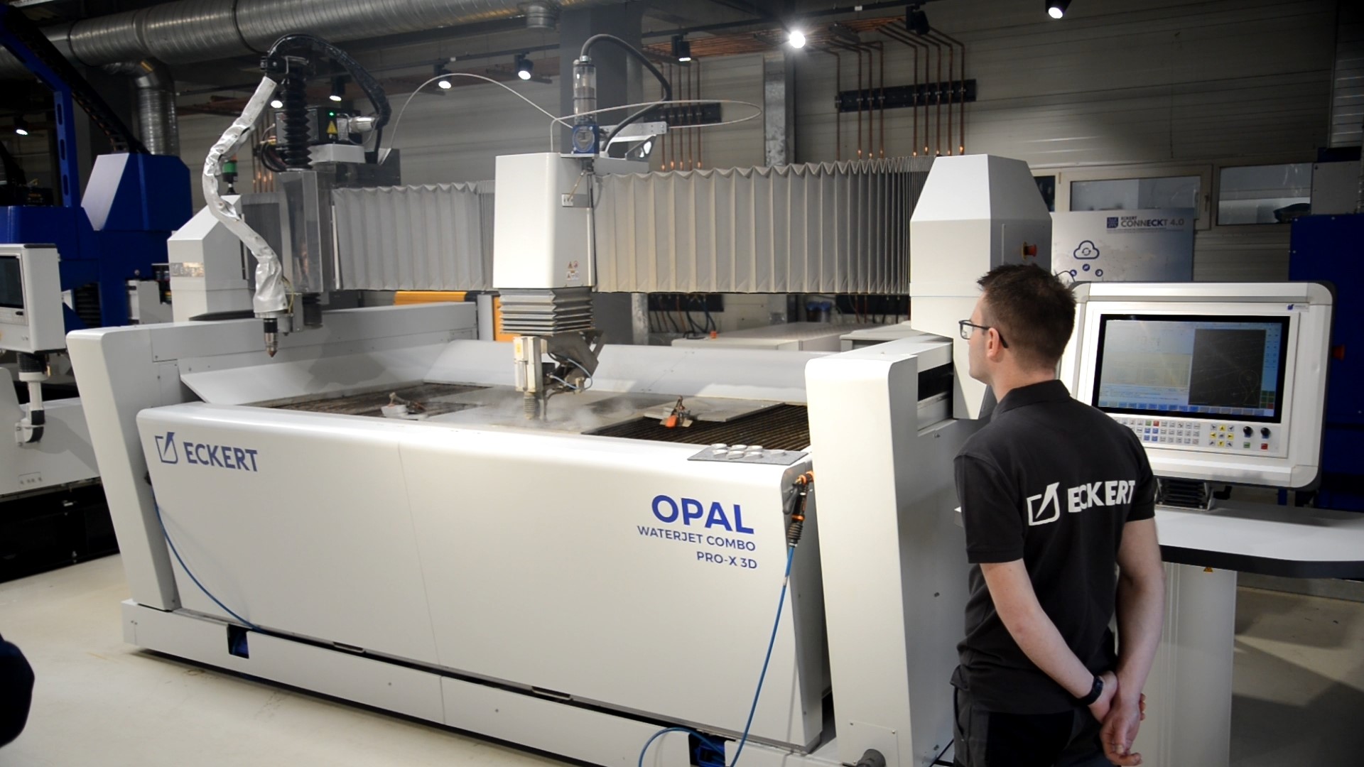 Opal Waterjet Eckert Cnc waterjet cutting machine pro x 3d